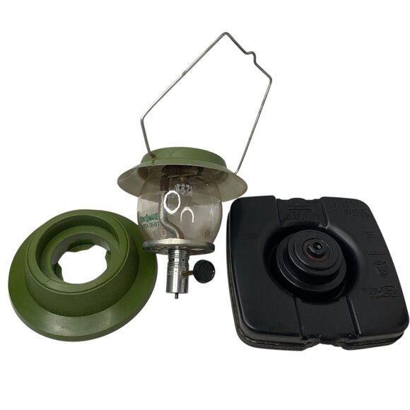 Vintage BenzOmatic Porta Light Globe Lantern Pyrex Red Case Made in USA Camping - Picture 2 of 10